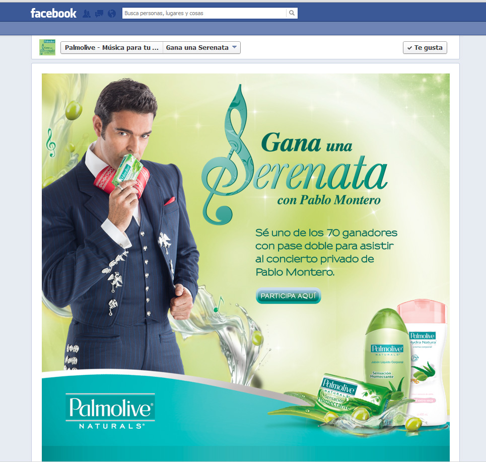 Promo Facebook Palmolive – Gana una Serenata